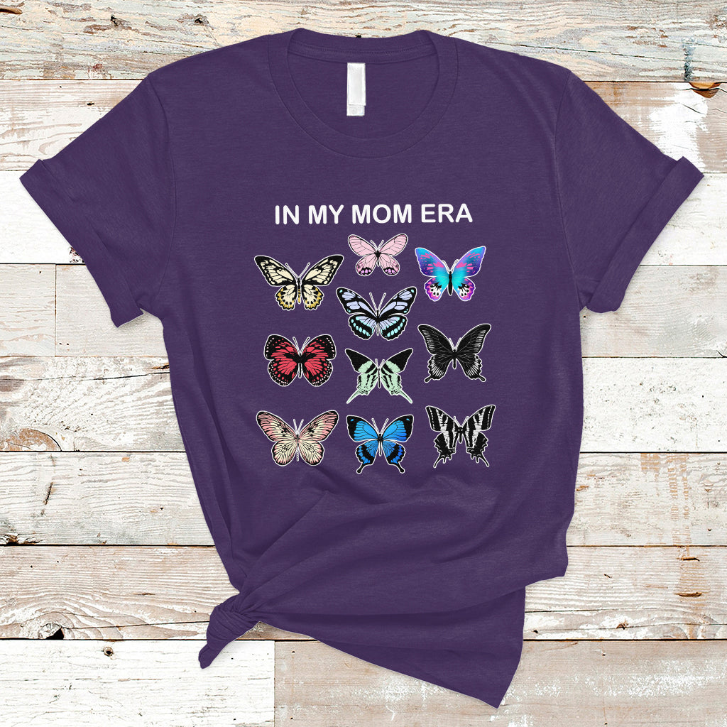 Mom Era T Shirt Mother's Day In My Mom Era Cool Mom Club Butterfly Retro - Wonder Print Shop