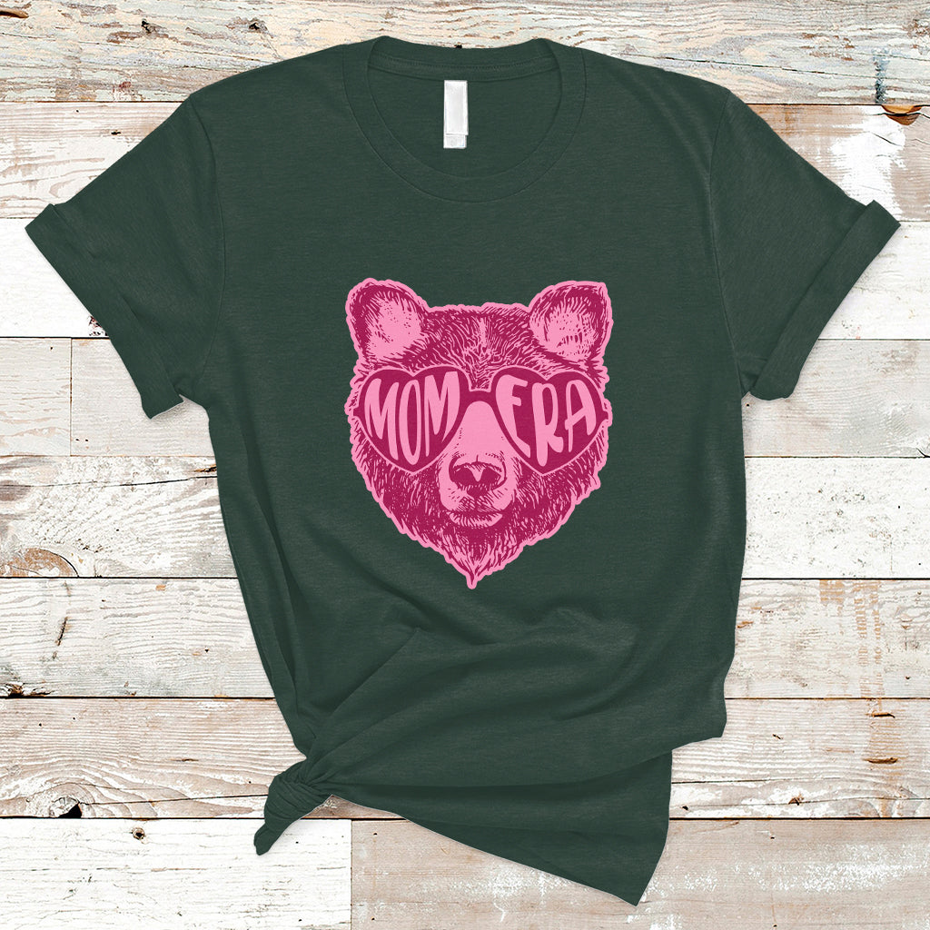 Mom Era T Shirt Mother's Day In My Mom Era Cool Mom Club Pink Bear Mom Mama - Wonder Print Shop
