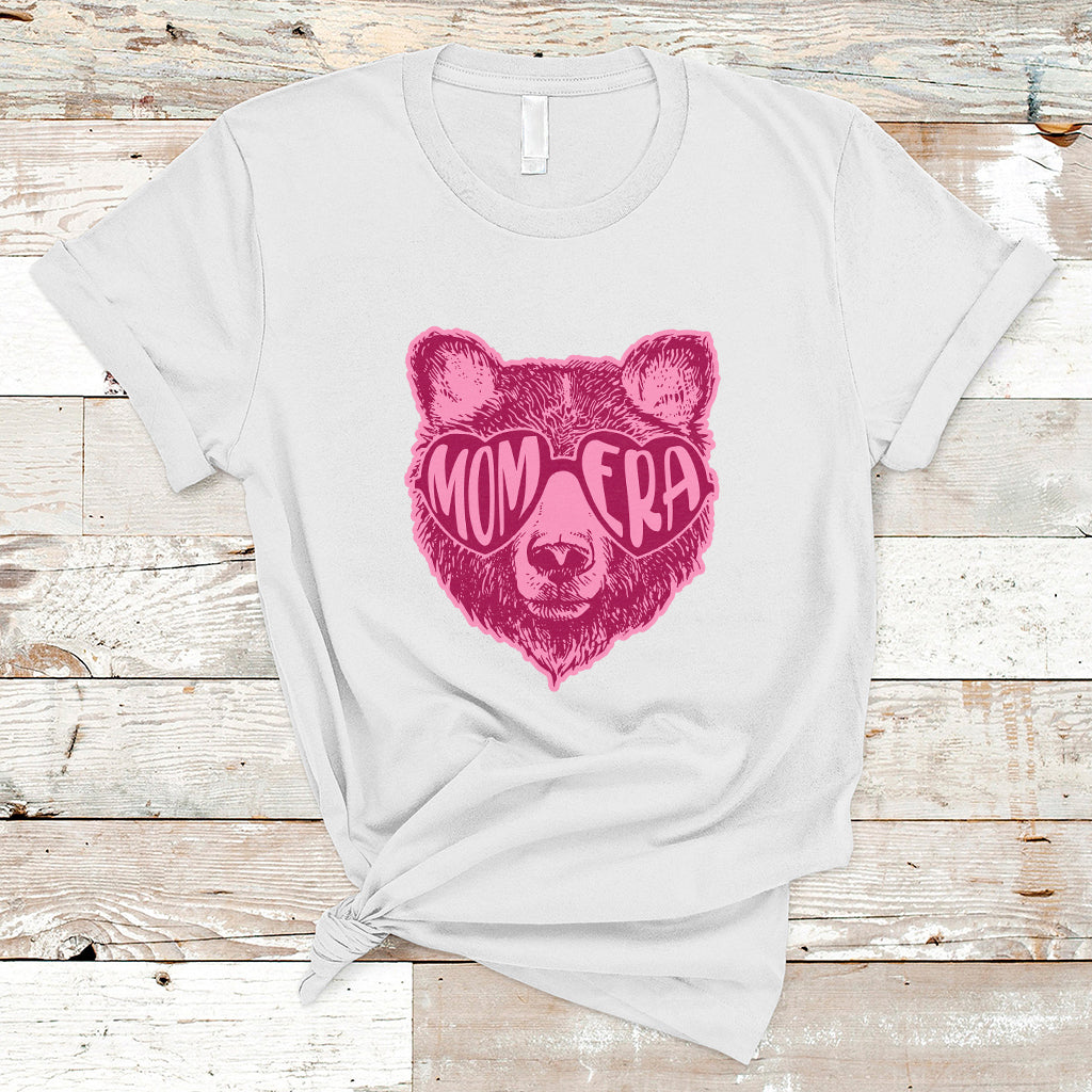Mom Era T Shirt Mother's Day In My Mom Era Cool Mom Club Pink Bear Mom Mama - Wonder Print Shop