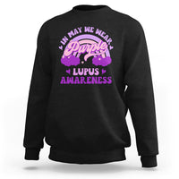 Lupus Awareness Sweatshirt In May We Wear Purple Lupus Awareness Purple Ribbon Awareness - Wonder Print Shop