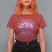 Lupus Awareness T Shirt For Women In May We Wear Purple Lupus Awareness Purple Ribbon Awareness - Wonder Print Shop