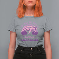 Lupus Awareness T Shirt For Women In May We Wear Purple Lupus Awareness Purple Ribbon Awareness - Wonder Print Shop