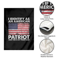 I Identify As An American Patriot Garden Flag This Is My Pride Flag