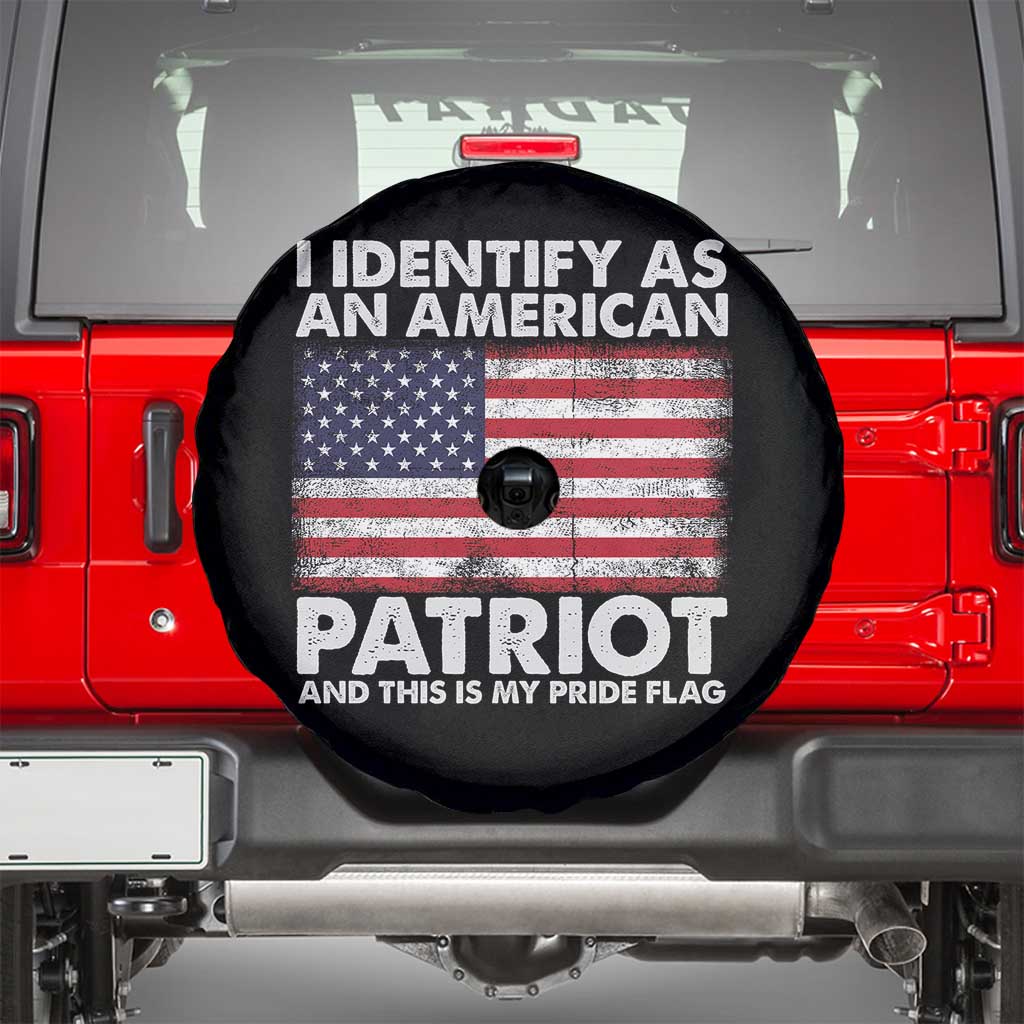 I Identify As An American Patriot Spare Tire Cover This Is My Pride Flag