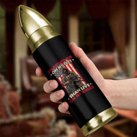 American Veteran Bullet Tumbler I'd Rather Die On My Feet Than Live On My Knees US Flag Grumpy Old Soldier