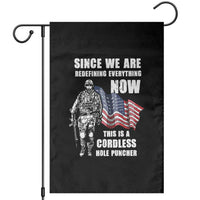 American Patriot Garden Flag This Is A Cordless Hole Puncher US Flag Rifle