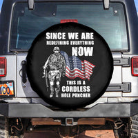 American Patriot Spare Tire Cover This Is A Cordless Hole Puncher US Flag Rifle
