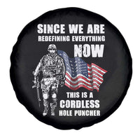 American Patriot Spare Tire Cover This Is A Cordless Hole Puncher US Flag Rifle