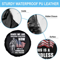 American Patriot Spare Tire Cover This Is A Cordless Hole Puncher US Flag Rifle