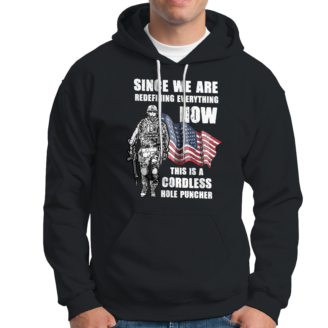 American Patriot Hoodie This Is A Cordless Hole Puncher US Flag Rifle - Wonder Print Shop