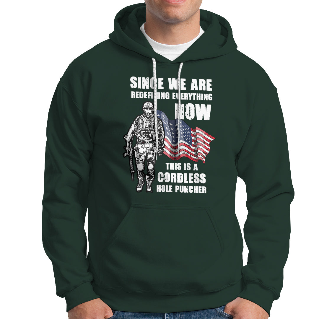 American Patriot Hoodie This Is A Cordless Hole Puncher US Flag Rifle - Wonder Print Shop