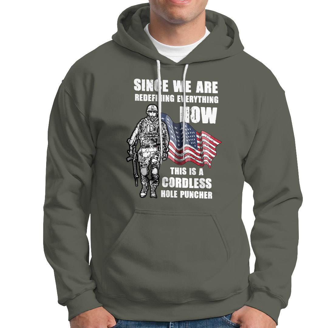 American Patriot Hoodie This Is A Cordless Hole Puncher US Flag Rifle - Wonder Print Shop