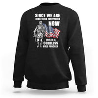 American Patriot Sweatshirt This Is A Cordless Hole Puncher US Flag Rifle - Wonder Print Shop