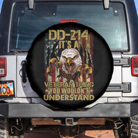 Veteran Spare Tire Cover DD-214 It's A Veteran Thing You Wouldn't Understand US Flag Bald Eagle