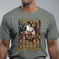 Veteran T Shirt DD-214 It's A Veteran Thing You Wouldn't Understand US Flag Bald Eagle - Wonder Print Shop