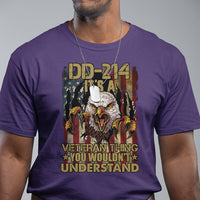 Veteran T Shirt DD-214 It's A Veteran Thing You Wouldn't Understand US Flag Bald Eagle - Wonder Print Shop