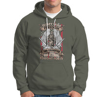 Veteran Hoodie Don't Take Freedom For Granted They Fought For It US Flag Memorial Soldier - Wonder Print Shop