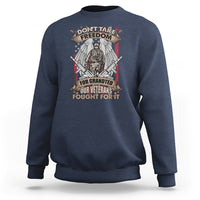 Veteran Sweatshirt Don't Take Freedom For Granted They Fought For It US Flag Memorial Soldier - Wonder Print Shop