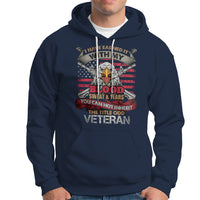 Veteran Hoodie I Have Earned It With My Blood Sweat And Tears US Flag Patriotic Bald Eagle Spirit - Wonder Print Shop