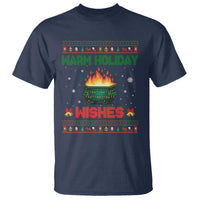 Christmas Dumpster Fire T Shirt Warm Holiday Wishes - Wonder Print Shop