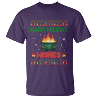 Christmas Dumpster Fire T Shirt Warm Holiday Wishes - Wonder Print Shop