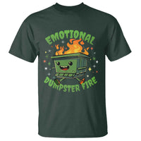 Emotional Dumpster Fire T Shirt Funny Mental Health Retro Groovy - Wonder Print Shop