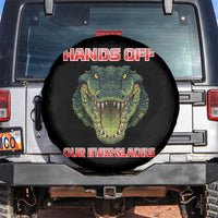 Hands Off Our Everglades Spare Tire Cover Fierce Alligator Protest - Wonder Print Shop