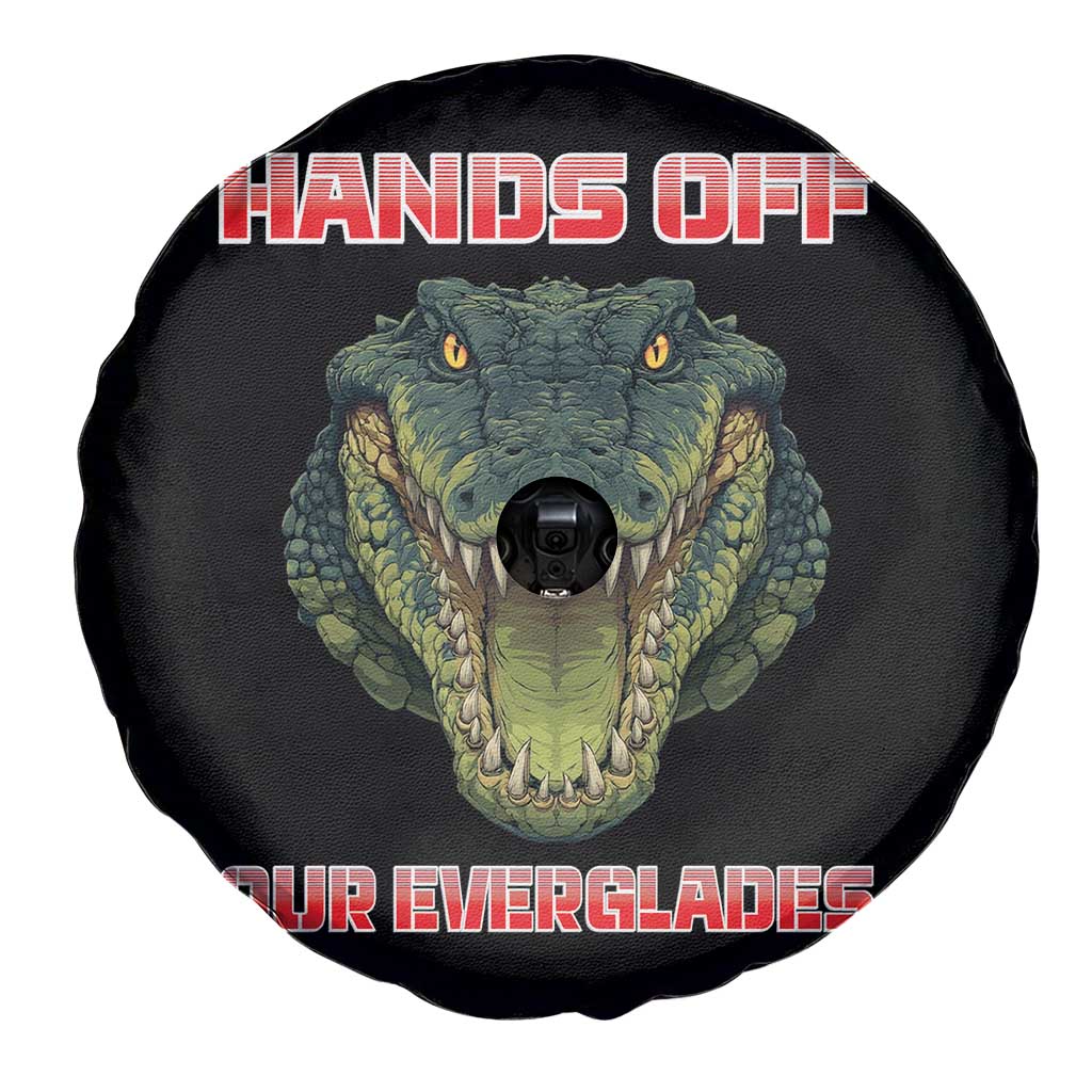 Hands Off Our Everglades Spare Tire Cover Fierce Alligator Protest - Wonder Print Shop