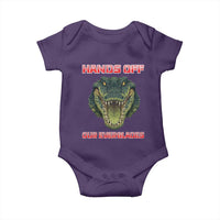 Hands Off Our Everglades Baby Onesie Fierce Alligator Protest - Wonder Print Shop