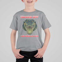 Hands Off Our Everglades T Shirt For Kid Fierce Alligator Protest - Wonder Print Shop