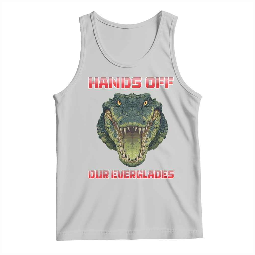 Hands Off Our Everglades Tank Top Fierce Alligator Protest - Wonder Print Shop