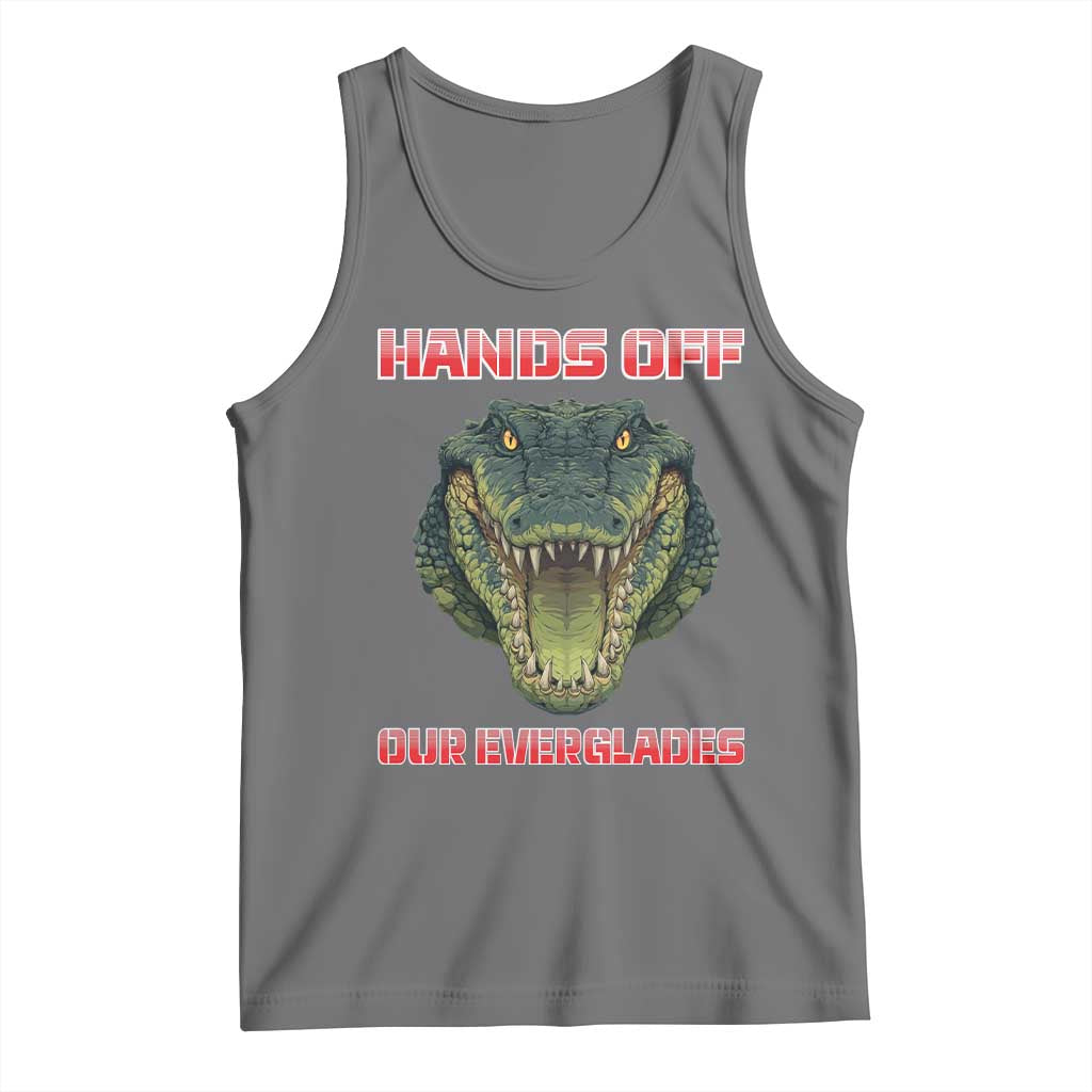 Hands Off Our Everglades Tank Top Fierce Alligator Protest - Wonder Print Shop