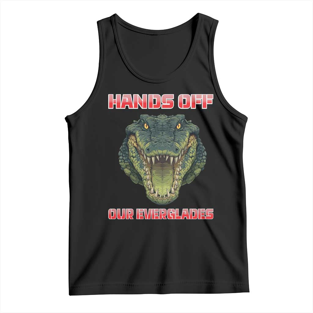 Hands Off Our Everglades Tank Top Fierce Alligator Protest - Wonder Print Shop