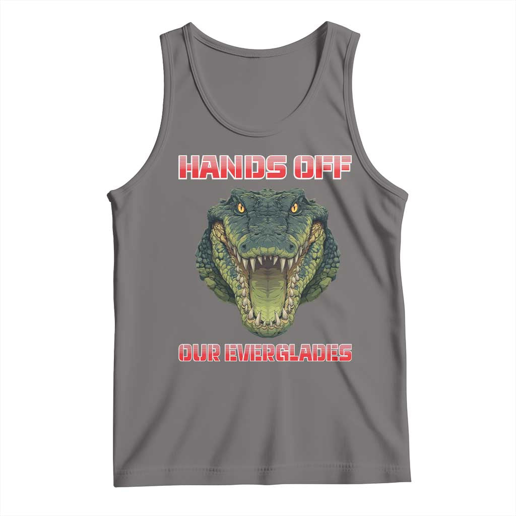 Hands Off Our Everglades Tank Top Fierce Alligator Protest - Wonder Print Shop
