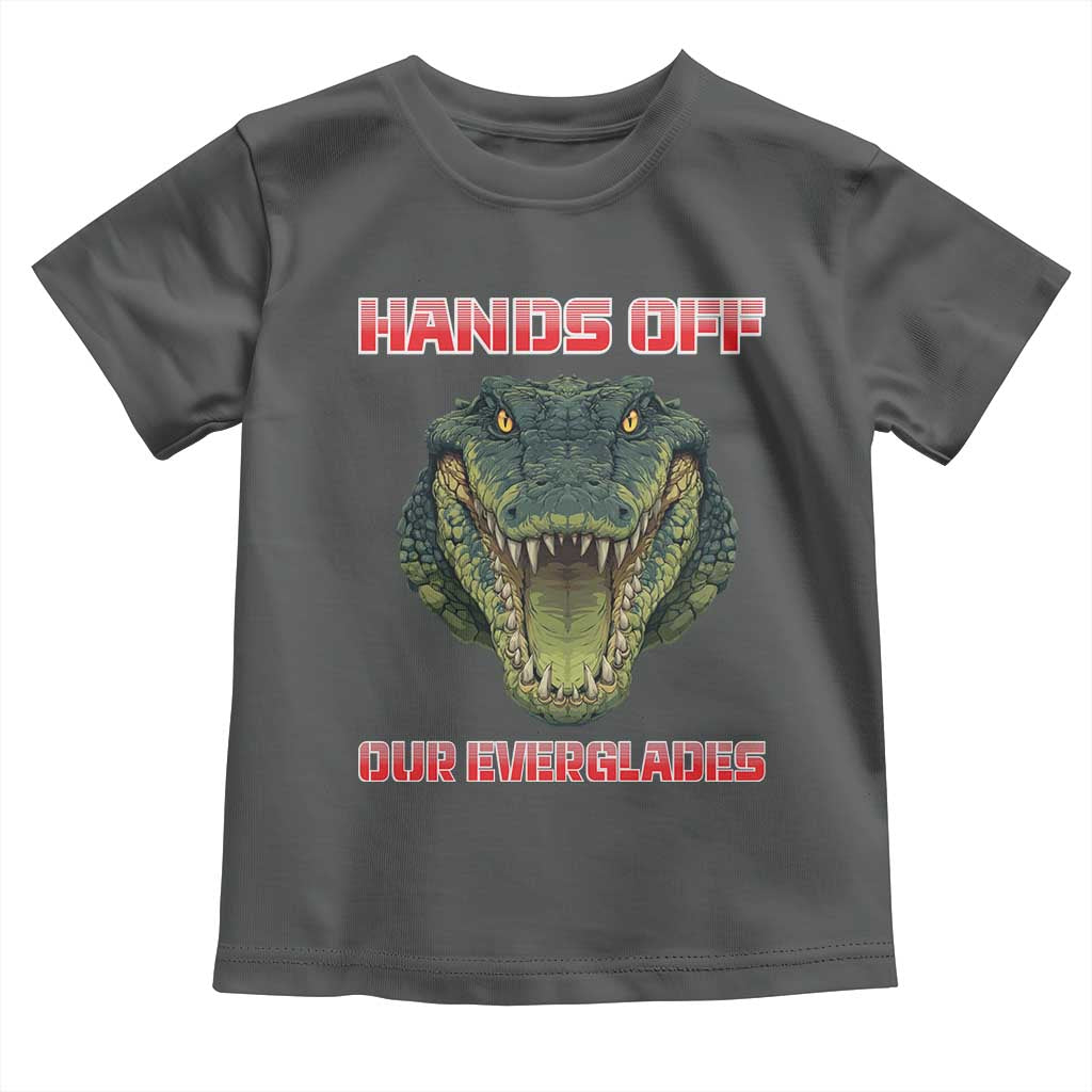 Hands Off Our Everglades Toddler T Shirt Fierce Alligator Protest - Wonder Print Shop