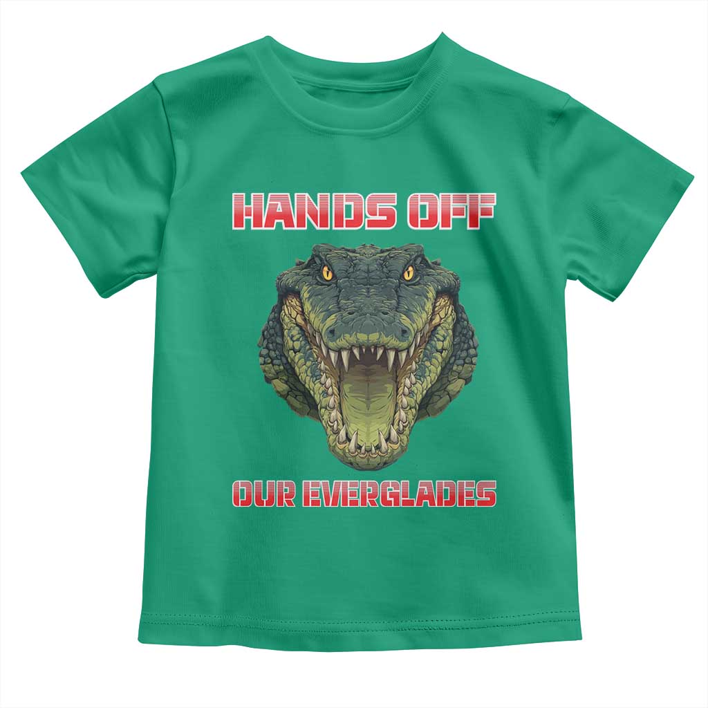 Hands Off Our Everglades Toddler T Shirt Fierce Alligator Protest - Wonder Print Shop