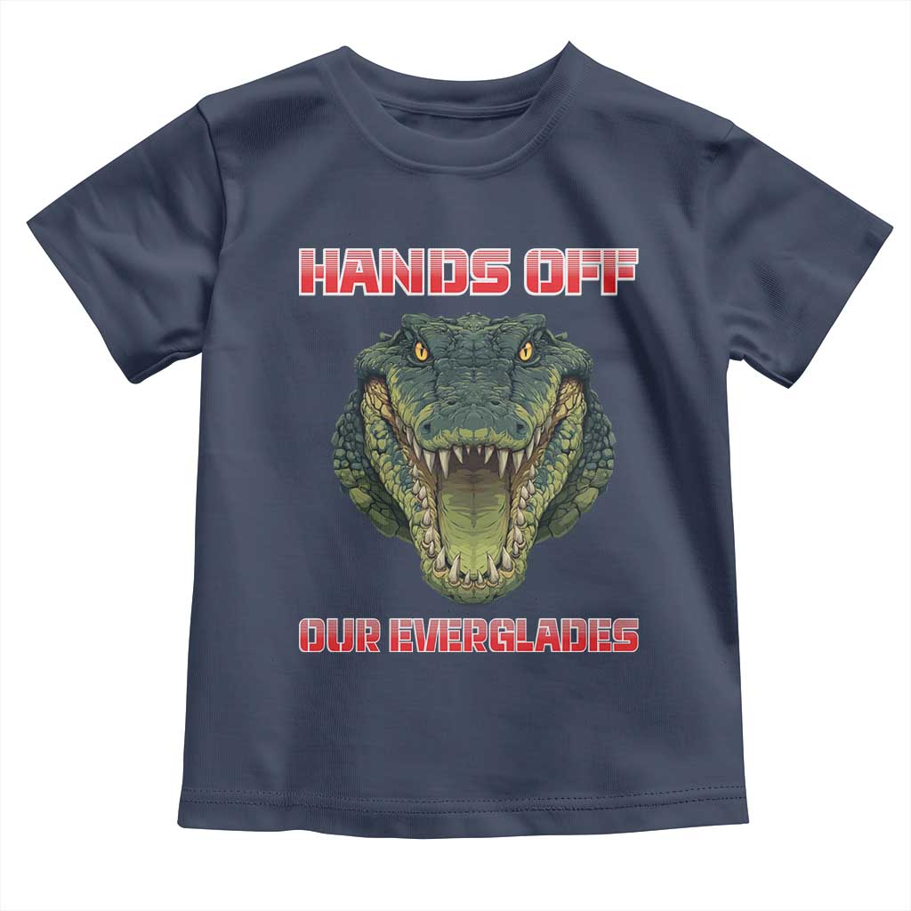Hands Off Our Everglades Toddler T Shirt Fierce Alligator Protest - Wonder Print Shop