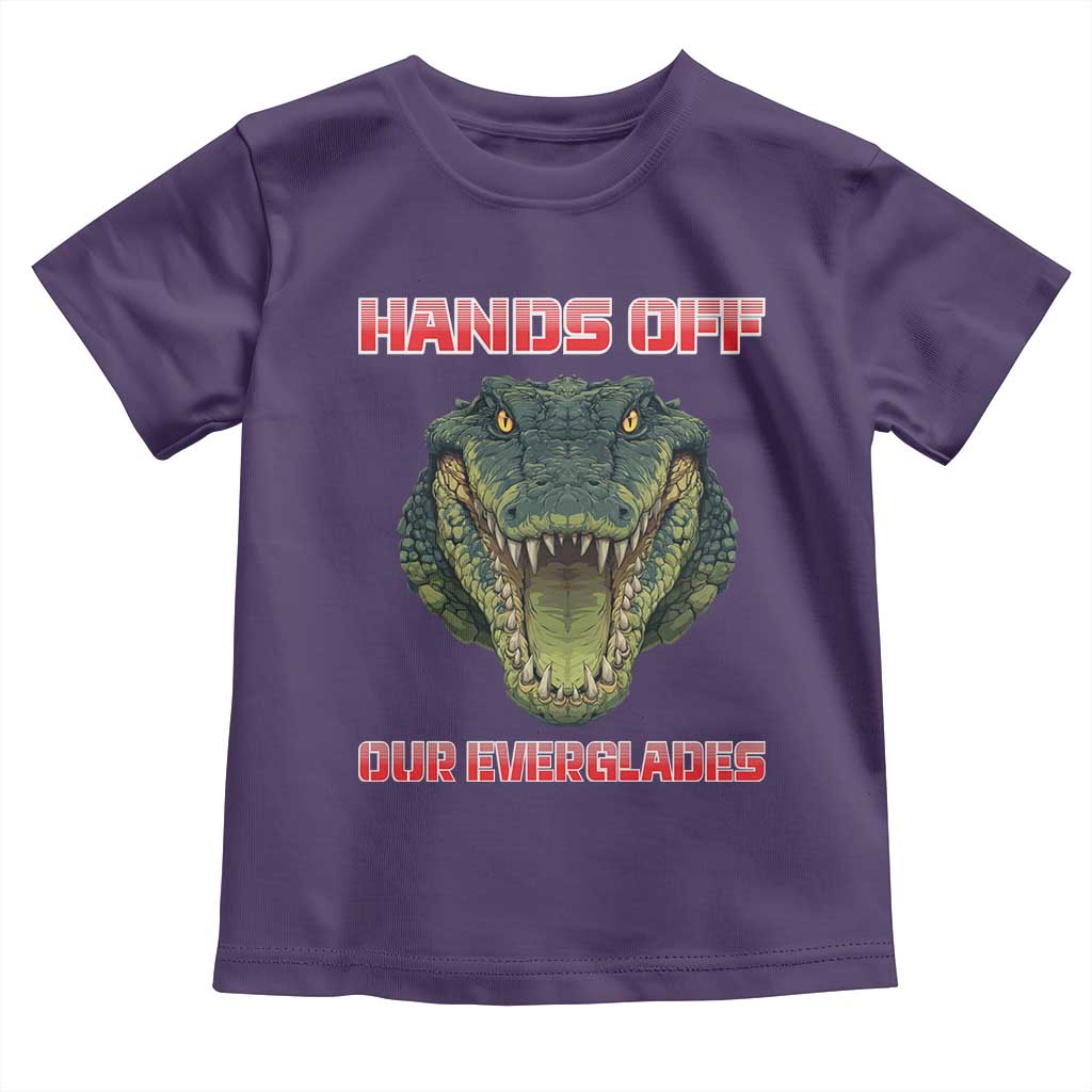 Hands Off Our Everglades Toddler T Shirt Fierce Alligator Protest - Wonder Print Shop