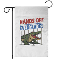 Hands Off Everglades Garden Flag Alligator Protest - Wonder Print Shop
