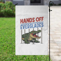 Hands Off Everglades Garden Flag Alligator Protest - Wonder Print Shop