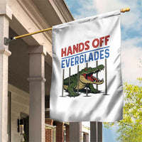 Hands Off Everglades Garden Flag Alligator Protest - Wonder Print Shop