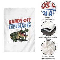 Hands Off Everglades Garden Flag Alligator Protest - Wonder Print Shop