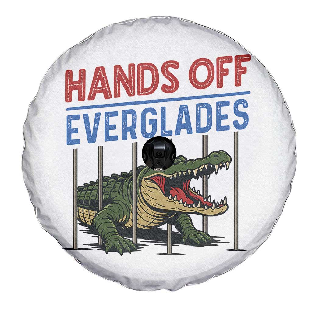 Hands Off Everglades Spare Tire Cover Alligator Protest - Wonder Print Shop