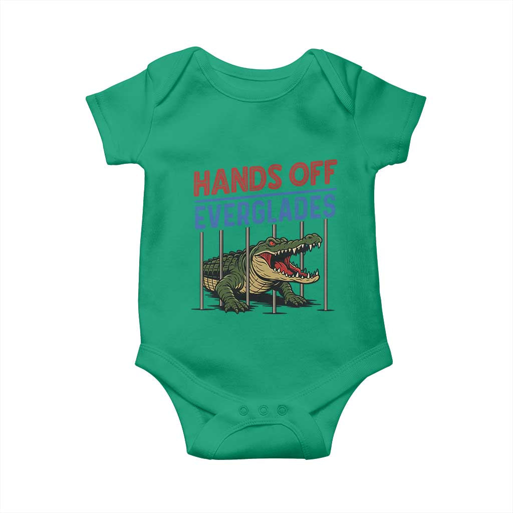 Hands Off Everglades Baby Onesie Alligator Protest - Wonder Print Shop