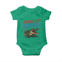 Hands Off Everglades Baby Onesie Alligator Protest - Wonder Print Shop