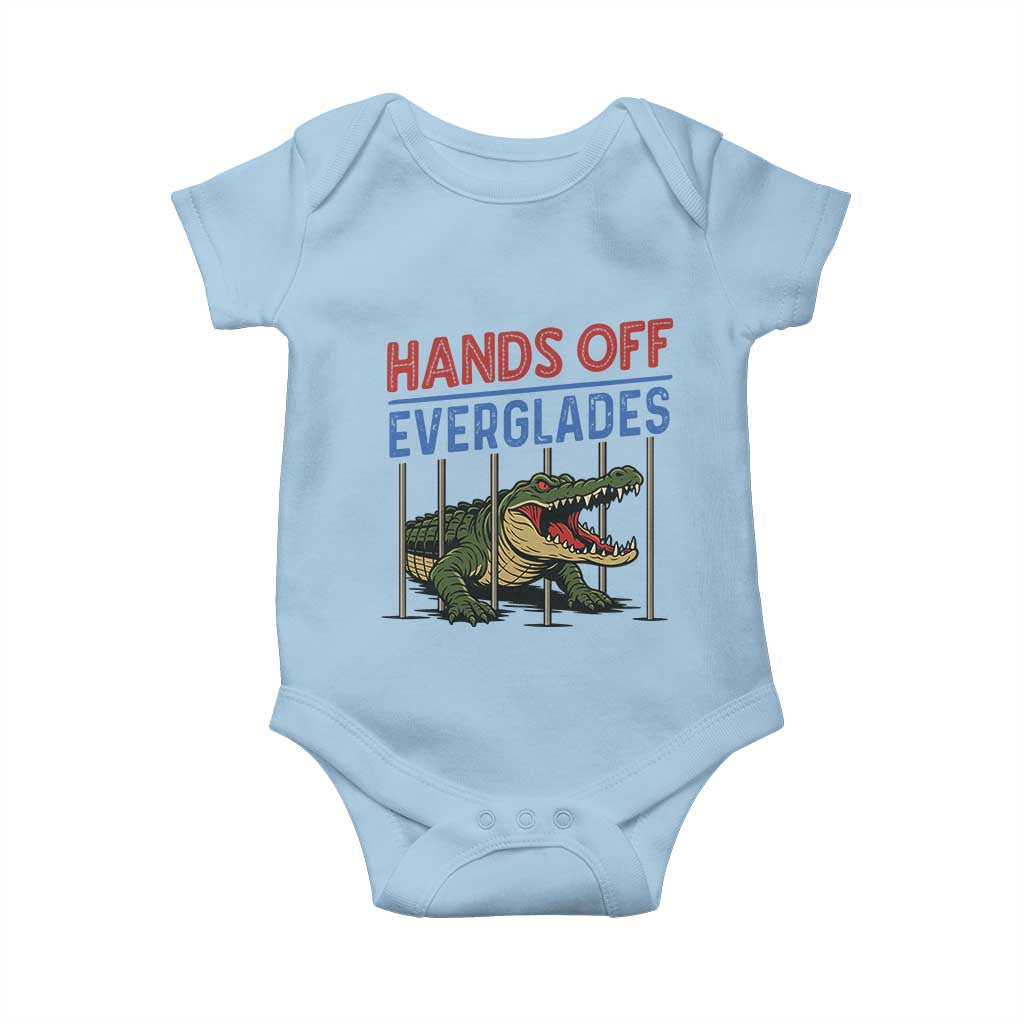 Hands Off Everglades Baby Onesie Alligator Protest - Wonder Print Shop