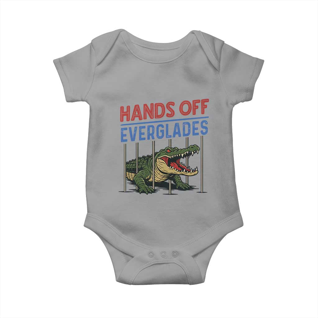 Hands Off Everglades Baby Onesie Alligator Protest - Wonder Print Shop