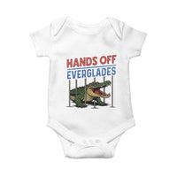 Hands Off Everglades Baby Onesie Alligator Protest - Wonder Print Shop