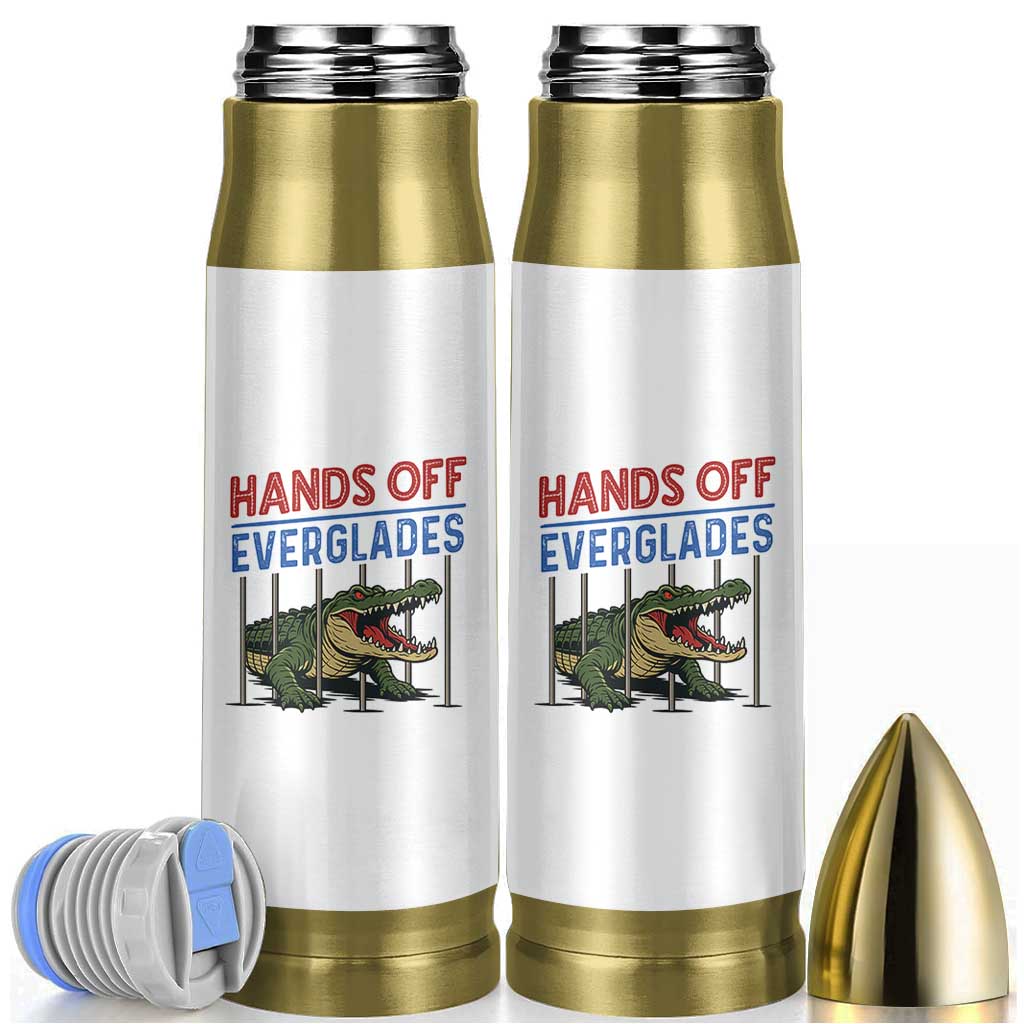 Hands Off Everglades Bullet Tumbler Alligator Protest - Wonder Print Shop