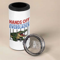 Hands Off Everglades 4 in 1 Can Cooler Tumbler Alligator Protest - Wonder Print Shop